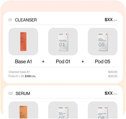 Get your formula: 1 Base + 2 Pods